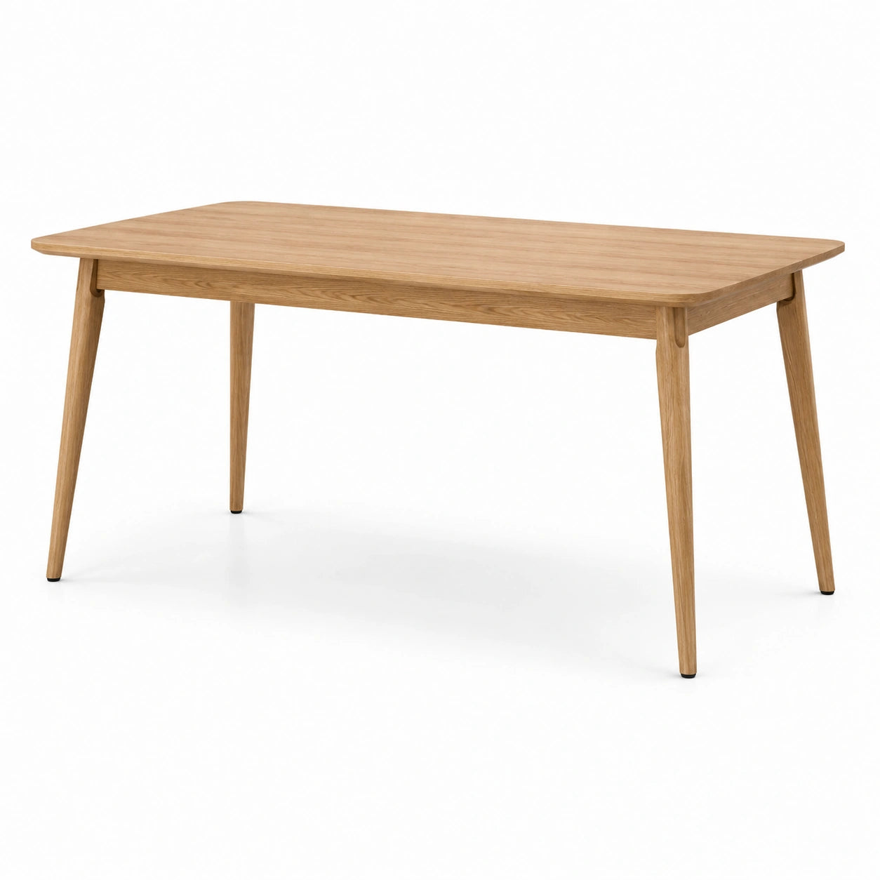Tavolo da pranzo in legno massiccio di rovere naturale 180x90x75 cm