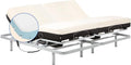 Geriafy Letti, Fodera in Cotone Sfoderabile, Comfort Personalizzato, – Letto Matrimoniale Elettrico 160x190 cm con 2 Reti Indipendenti