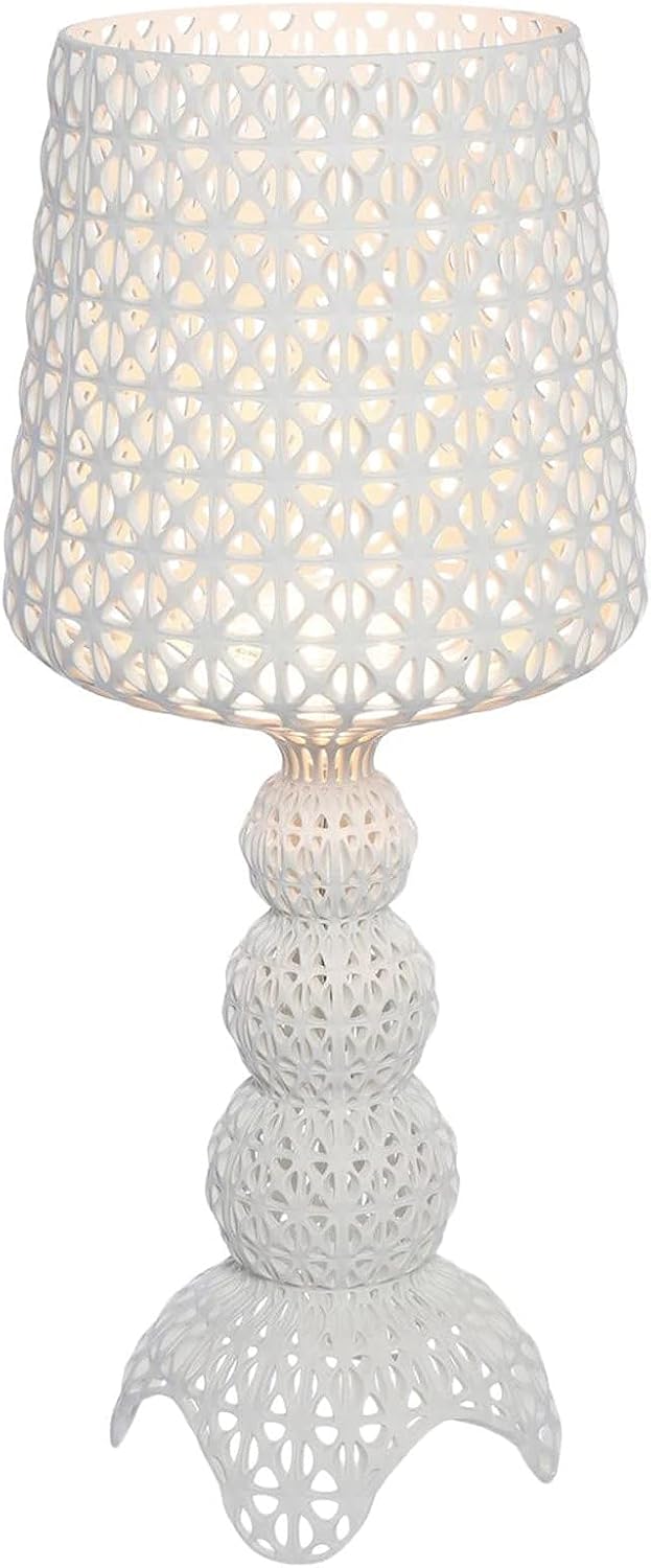 Lampade da tavolo e abat-jour, 30 x 70 cm, Mini Kabuki, Lampada da Tavolo Dimmerabile, Indoor, Bianco Coprente, Kartell