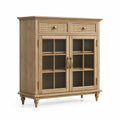 Credenza in Legno con Ante in Vetro Temperato