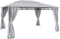 Tende per eventi e tendoni, Bricozone, m2 Per Esterno Giardino Piscina Fiere Ombreggiante Privacy 3x4M (Grigio)