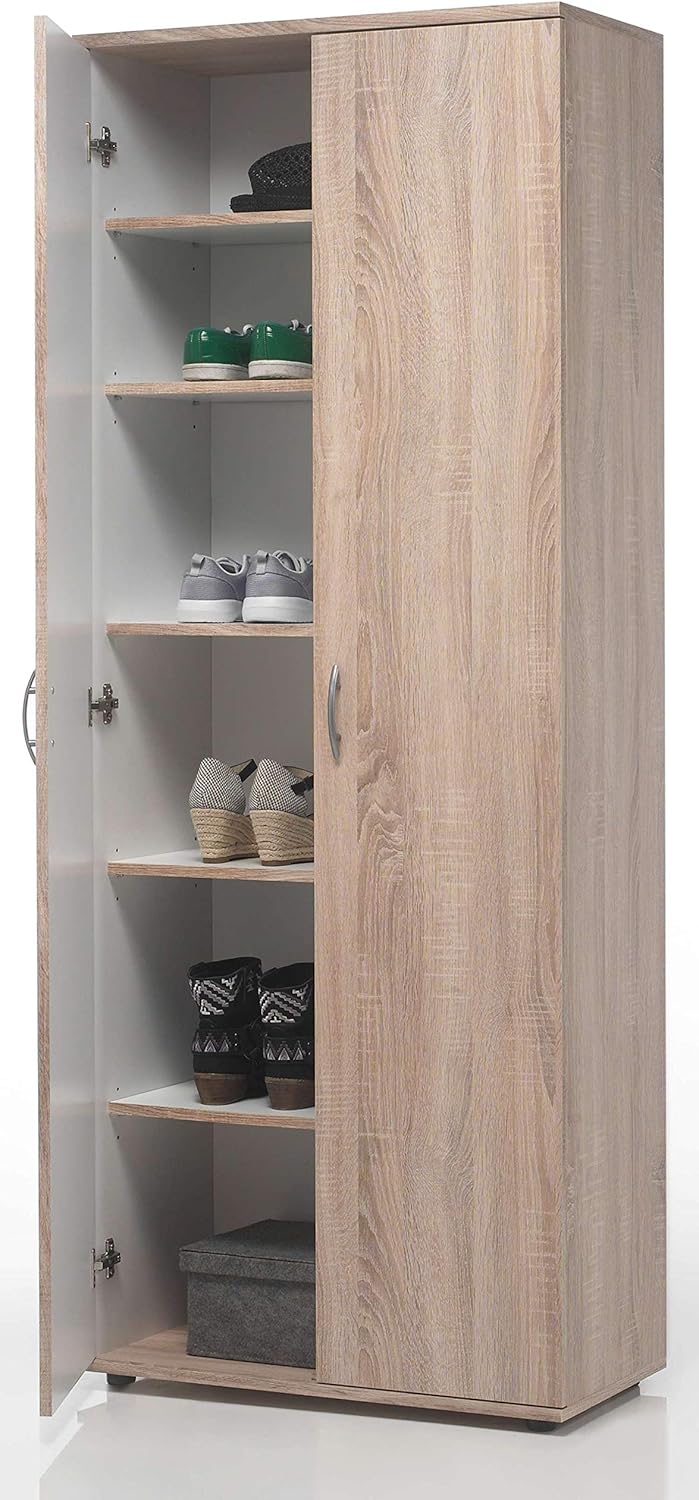 AVANTI TRENDSTORE Scarpiere, Talento - Scarpiera in legno laminato con 2 ante a battente e 5 ripiani interni
