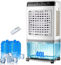 Condizionatori a evaporazione, Rinfrescatore d'Aria Professionale 100 W, Raffrescatore Evaporativo Industriale 40 L, Portata 3000m3, Garage, YDkjwjw
