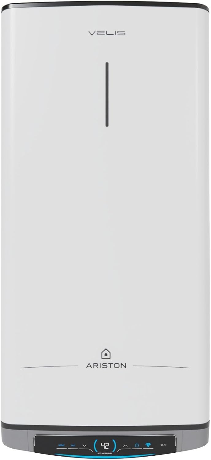 Ariston Scaldabagno elettrico, Funzione ECO-EVO e Check Temperatura Remoto, Classe B, Compatibile con Alexa