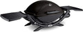 Barbecue a gas, termometro sul Coperchio - Nero (54010029), 1 Bruciatore, Griglia in ghisa Smaltata in 2 Pezzi, Weber Q2200
