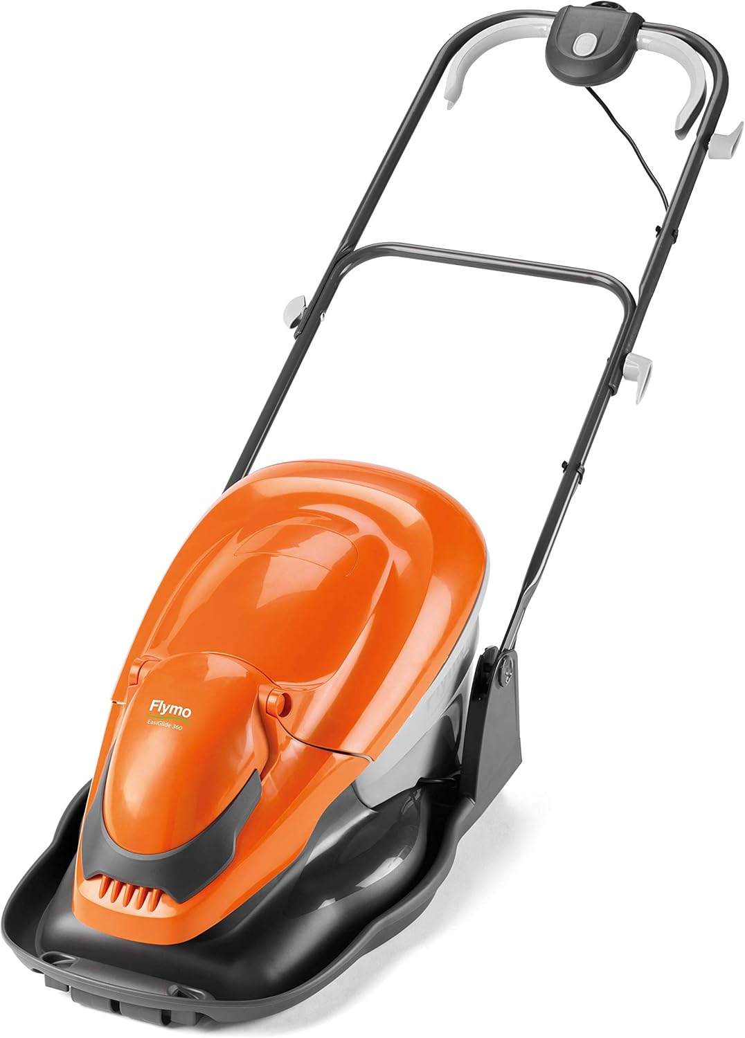 Flymo 4559, EasiGlide 360 Hover Collect Tosaerba – Motore da 1800 W, larghezza di taglio 36 cm, cestino raccoglierba da 26 litri, pieghevole piatto