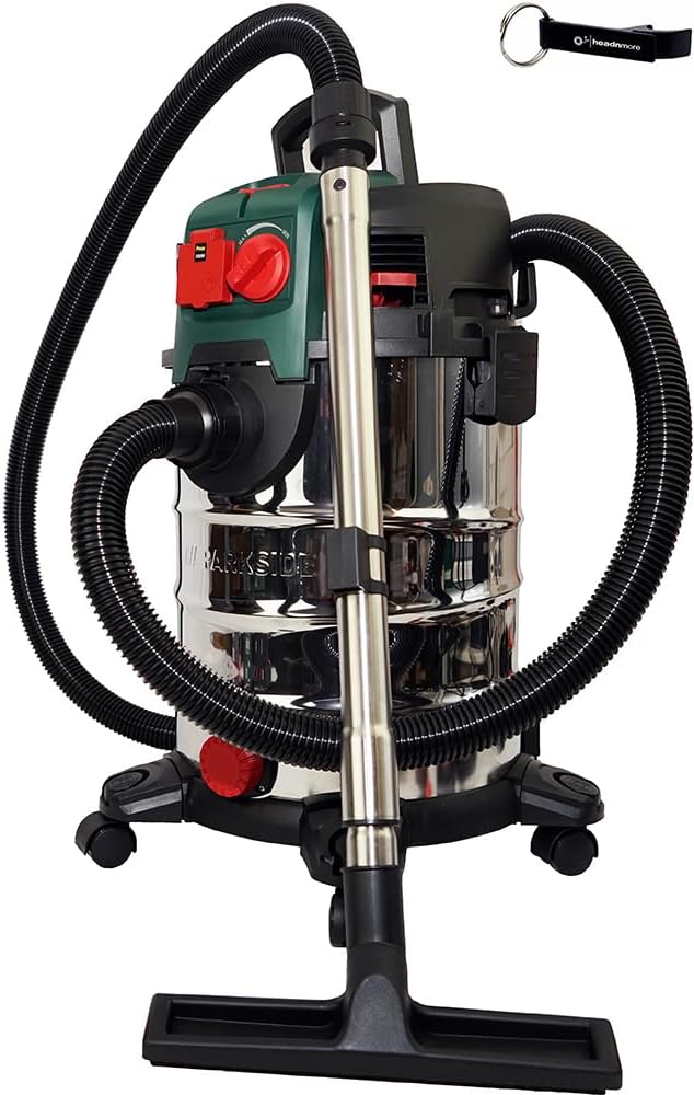 HEADNMORE Aspirapolvere aspiraliquidi, Bundle - Parkside Aspirapolvere a umido e secco PWD 30 + portachiavi