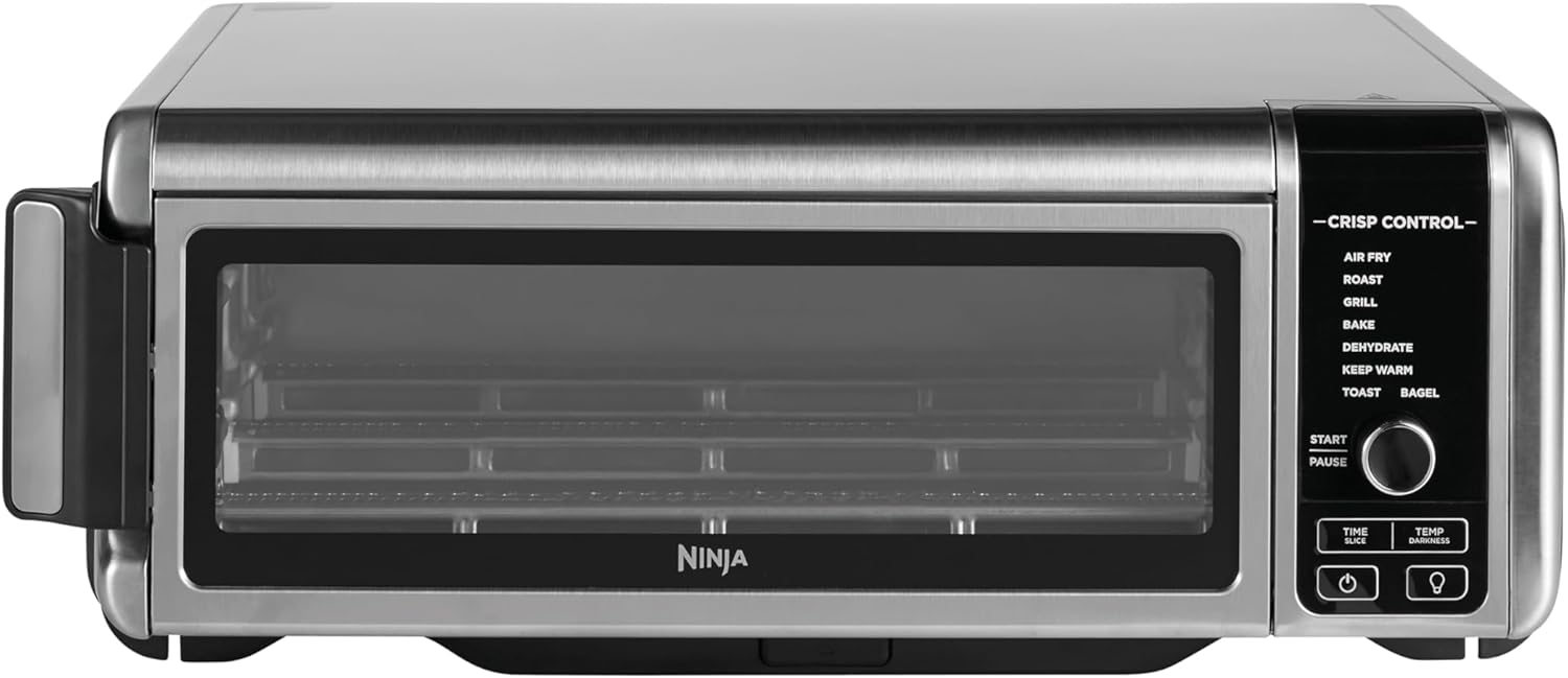 Fornetti elettrici, Argento, Nero, Foodi Forno Multifunzione 8 in 1, 8 Funzioni, Fornetto Elettrico Portatile da Piano di Lavoro, Ninja SP101EU