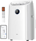 DREO AC515S Condizionatore portatile, Silenzioso, Controllo Tramite Applicazione, voce, con Ventola e Deumidificatore, Timer 24 ore