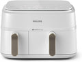 Friggitrice ad aria, con Doppio Cestello 9 L, design a 2 cestelli con doppia resistenza e termostati separati (, 10), PHILIPS NA353