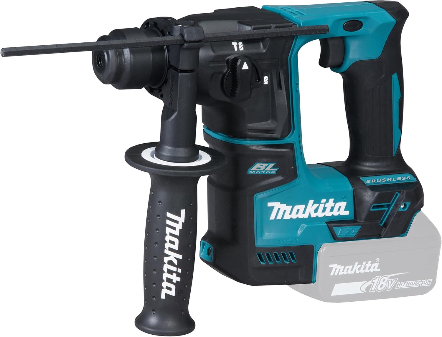 Trapani a percussione, 18 V, 17 mm, caricabatterie, senza batteria, Makita DHR171Z