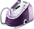 Ferri a caldaia, 145 g, Serbatoio 2 L Rimovibile, min di Vapore, Riscaldamento Veloce, Modalità iCare, Stiratura Verticale, Viola, Braun IS5247VI