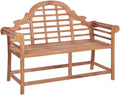 vidaXL Panche, Panca da Giardino 127x58,5x92,5 cm in Legno Massello di Teak