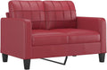 Divano, Rantry, a 2 posti in Pelle sintetica Rosso Vino 120 cm Divani