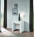 Console e tavoli da divano, Multiuso per cucina, sala da pranzo, soggiorno, zona living (Bianco laccato lucido), Am Group Home