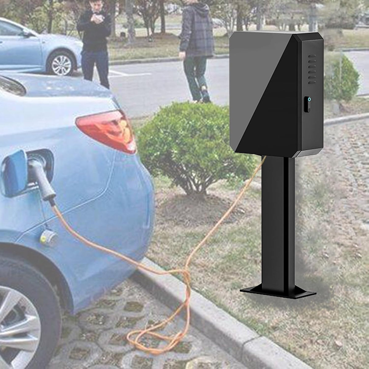 UrbanUp Stazioni di ricarica, Piedistall, Supporto per Stazione di Ricarica EV Nero, Bianco