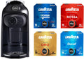 Lavazza Macchina da caffè, 1500 W, 220-240 V, 60 Hz, A Modo Mio Macchina per Caffè Idola Nera con 64 Capsule A Modo Mio Assortite