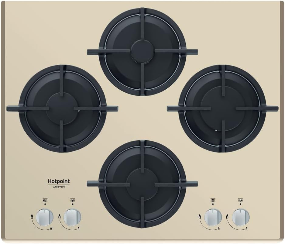 Whirlpool 61S Piano cottura, HAGD, a gas Hotpoint: 4 fuochi