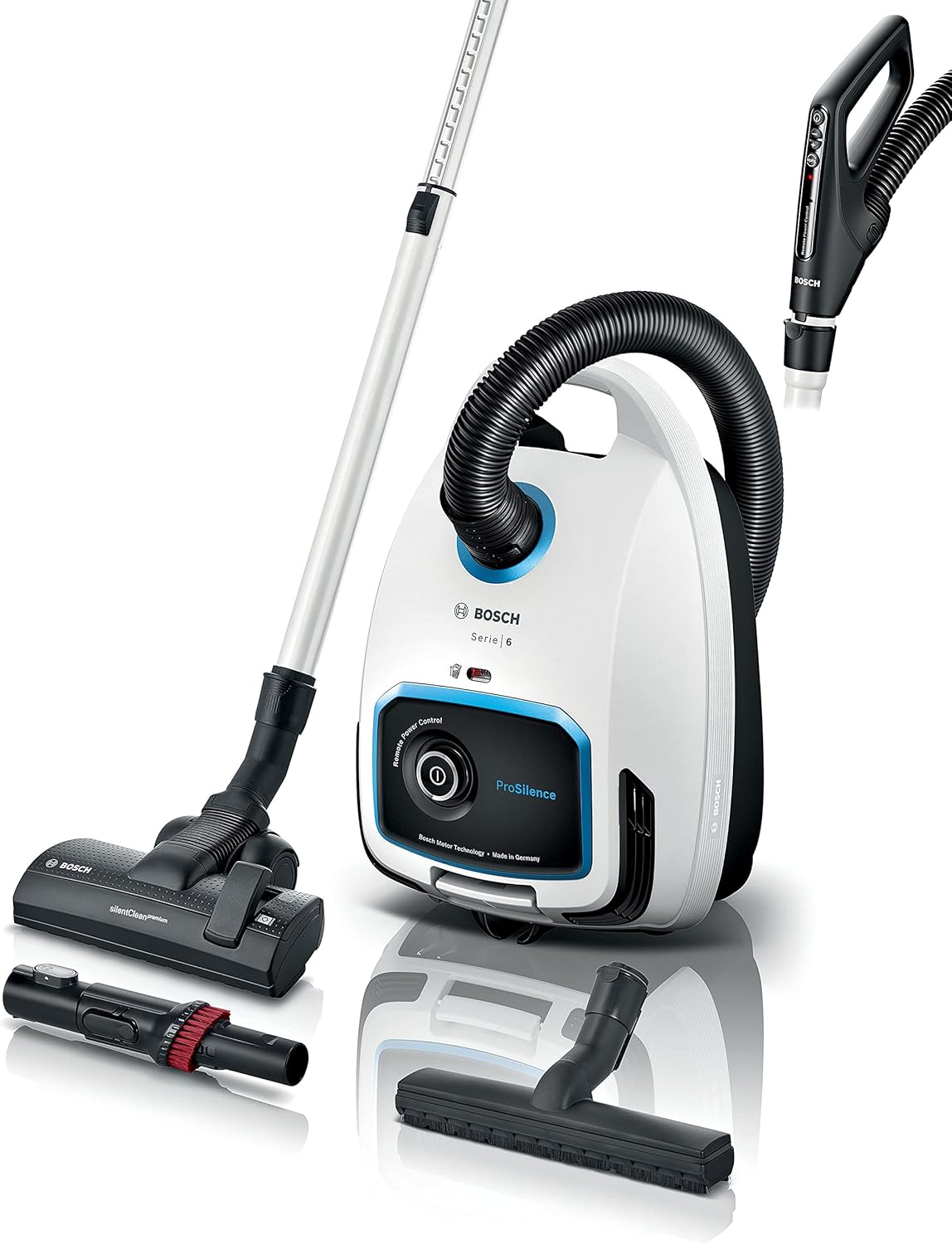 Bosch BGB6SIL1 Aspirapolvere a bidone e a traino, Elettrodomestici, 66 decibeles, Bianco