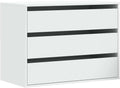 Cassettiere, armadietto con cassetti, Mobile con cassetti, portaoggetti con cassetti, Cassettiera Bianca 80x41x58 cm in Legno Multistrato, vidaXL