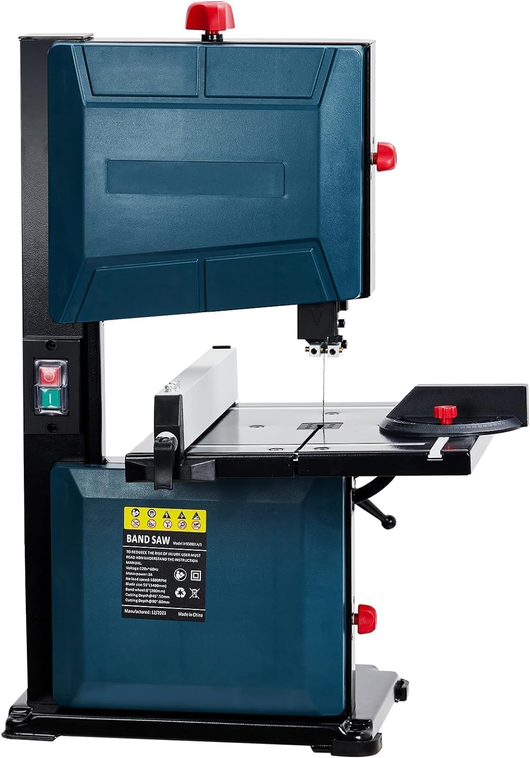 Seghe a nastro, Sega a nastro da 20,3 cm, 3 A e 1800 giri, gamma di inclinazione 0-45, min, EliteEdge