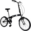 Bici pieghevoli, B4C, Bici Pieghevole Ruote 20' Nero Opaco Dimensioni Chiusa 65x82,5x35 cm
