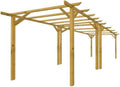Pergolati, Pergola in legno da giardino Lumina 3×6 m, pino massello impregnato in autoclave, Made in Italy, con kit montaggio, TheGoodGarden