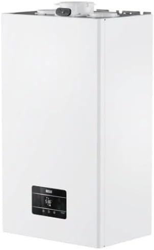 Scaldabagno a gas, Cod. 20187407, Riello Start 30 Kis, Caldaia a Condensazione Metano Low Nox, Made in Italy, Bianco, con Kit Scarico Fumi, Generico