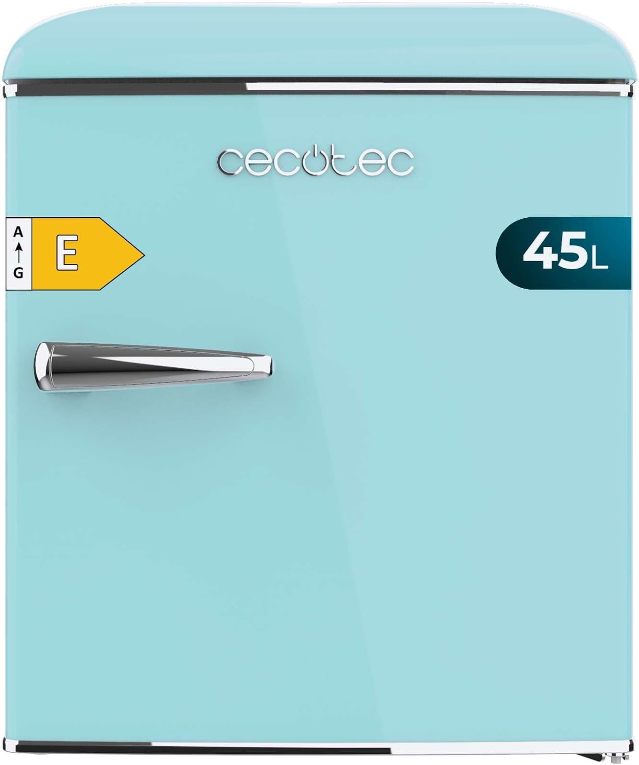 Mini frigorifero, blu, classe energetica, Icebox e maniglia cromata, Cecotec