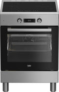 Beko FSE69300X Piano cottura, Forno Multifunzione con 6 Funzioni di Cottura, Grill Elettrico e Timer + a Induzione con 4 Zone Cottura, Classe A