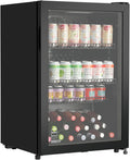 METRO Professional GSC2125B Frigoriferi per bevande, 220-240 V, 3 Ripiani Regolabili, Frigo Bar Silenzioso con Serratura, Frigo Da Ufficio