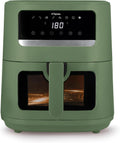 Tognana Friggitrice ad aria, Iridea, doppia resistenza, display digitale, timer, finestra, 8 L, 80-200°C, 2000 W, Verde Salvia