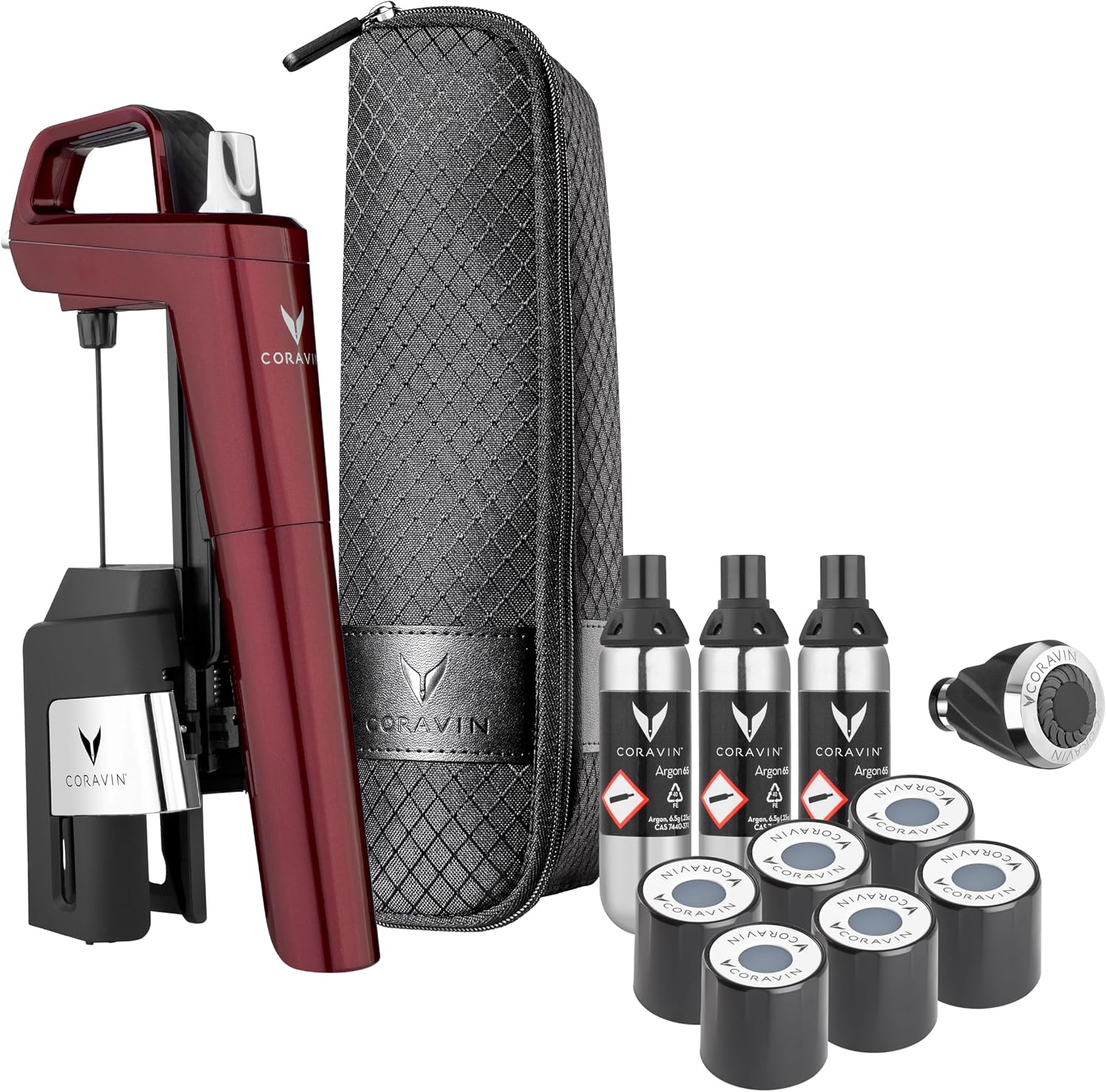Coravin Conservazione, Timeless Six+ Sistema di del vino, Facile da usare Protegge il vino dall'ossidazione per più di 2 anni