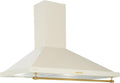 KLARSTEIN Cappe a muro, Cappa Aspirante 90 cm, 591.5m3, LED, Cappa Aspirante Filtrante Classe A, Cappa Cucina 90 cm