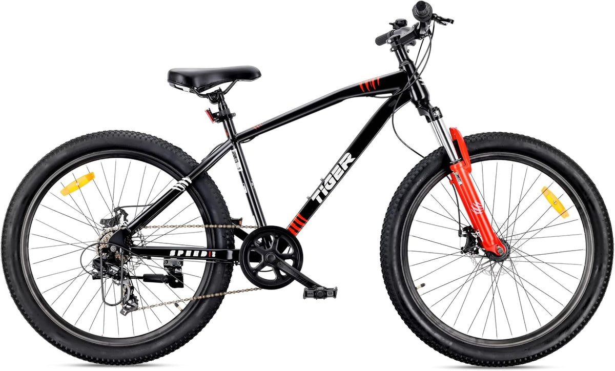 sun baby Mountain Bike, freni a disco, ammortizzatore, TIGER BIKE Bicicletta da 26 pollici, per ragazzi e uomini