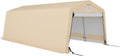 Outsunny Tettoie per auto, m2 impermeabile anti-UV, 1 porta kaki e 2 bocchette di ventilazione