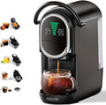 Macchina da caffè, a capsule 4 in 1 con pressione di 19 bar, infuso caldo, freddo, Nes Original, ESE, macinato, nero, CAFELFFE MK-609S
