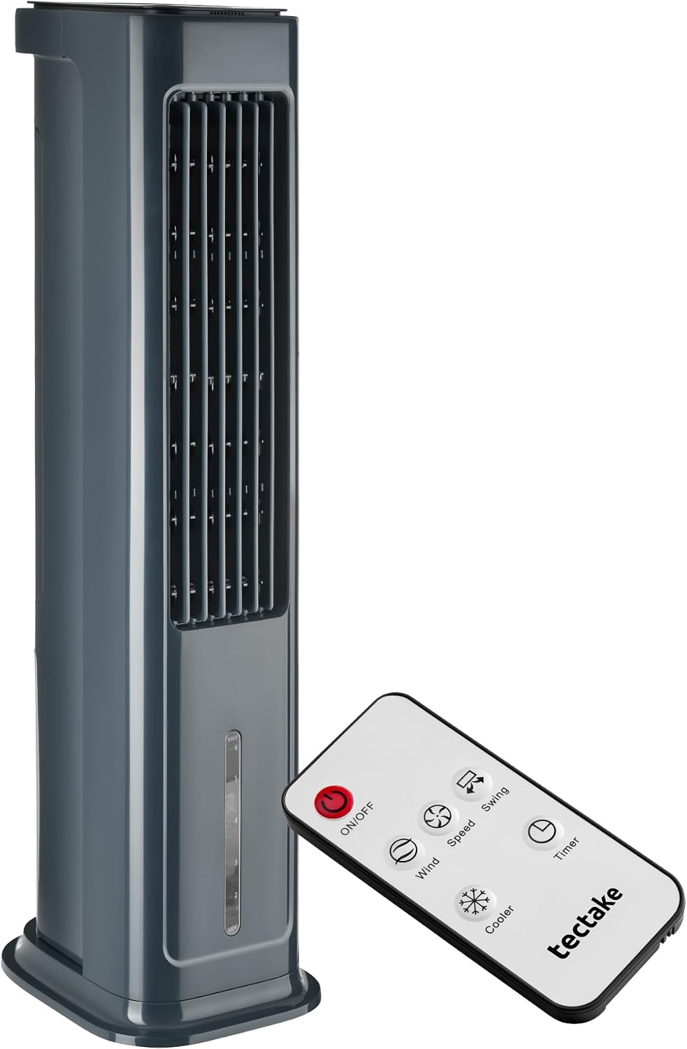 tectake Condizionatori a evaporazione, ® Raffrescatore d'aria 4in1, Serbatoio 5 L 2 Siberini, Ventilatore a Torre Purificatore 3 Modalità