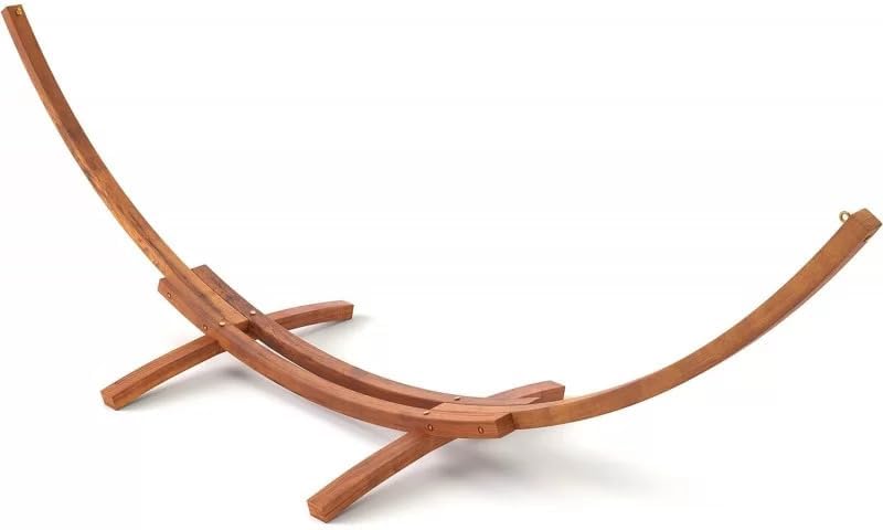 Basi, Struttura in Legno di larice carico supportato 200 kg, Struttura per Amaca Soledad in Legno Dimensioni: 420x120x130 cm, XONE