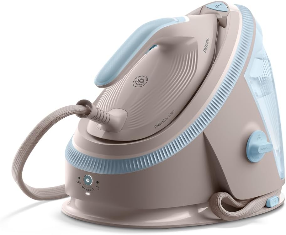 Ferri a vapore, 8,5 Bar, Serbatoio Estraibile 1,5 L, 60), OptimalTEMP, Piastra SteamGlide Elite, Vapore Verticale, Easy De-Calc (, PHILIPS PSG7200