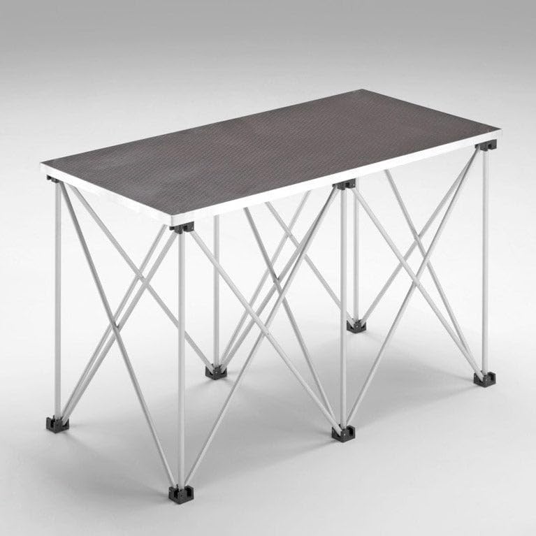 Generico Strutture, Tavolo Richiudibile 60x120 cm - Altezza 90 cm - per Dj Musicisti Live Palco
